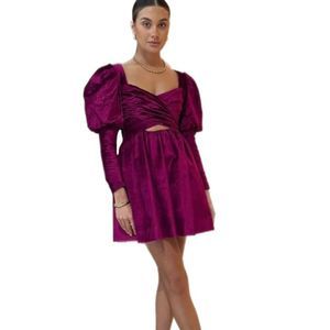 Alemais Fuchsia Mini Dress